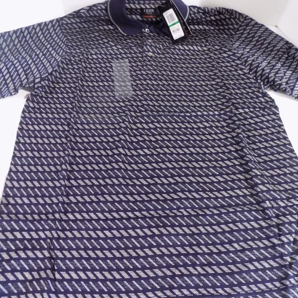 Izod Golf Polo Shirt Men's Size Large Blue Cotton - Picture 3 of 5